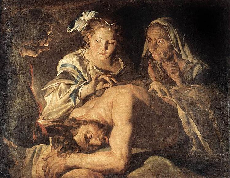 Matthias Stomer Samson and Delilah